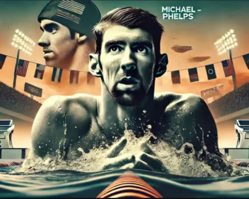 Imagem de Michael Phelps gerada por inteligência artificial.